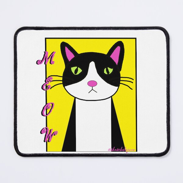Item preview, Black Cat - Meow! designed and sold by Sigma-Art-by-CC.