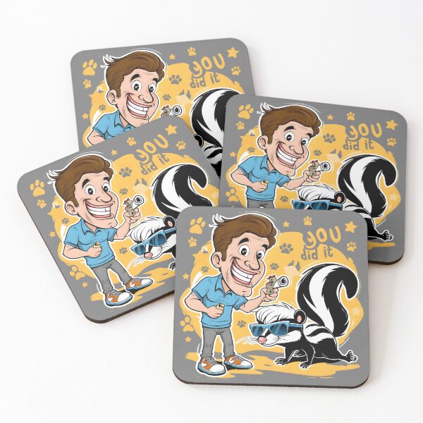 Item preview, The Skunk Whisperer Cartoon Skunk Trainer designed and sold by Uglyandcute.