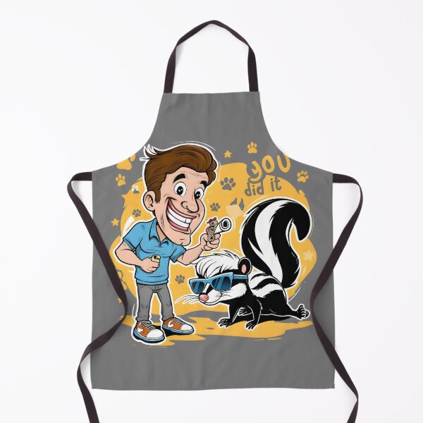 Item preview, The Skunk Whisperer Cartoon Skunk Trainer designed and sold by Uglyandcute.