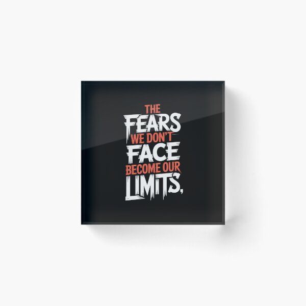 Item preview, Face Your Fears Typography Quote designed and sold by Enea Kelo.