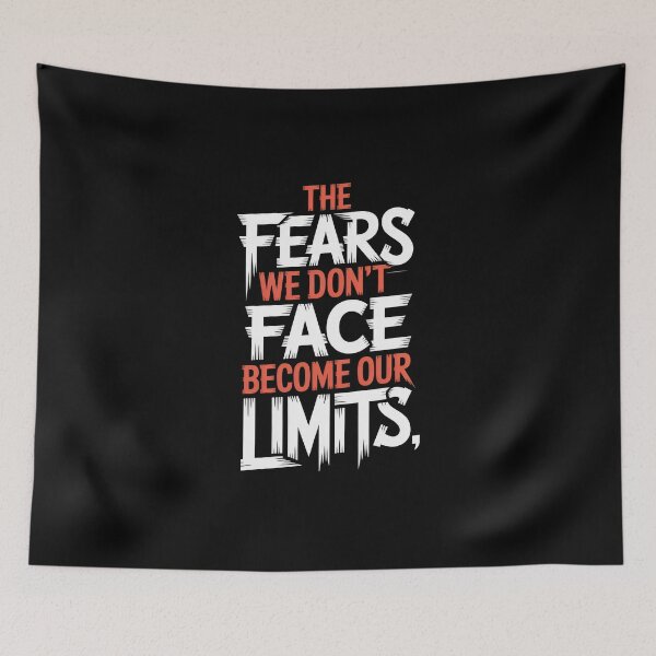 Item preview, Face Your Fears Typography Quote designed and sold by Enea Kelo.