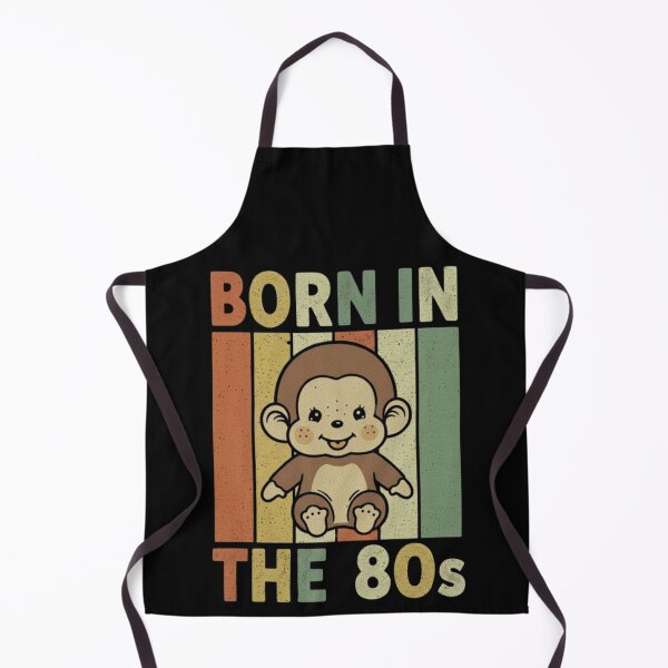 Item preview, Retro Monchhichi "Born in the 80s" designed and sold by SillyGoose-Tees.