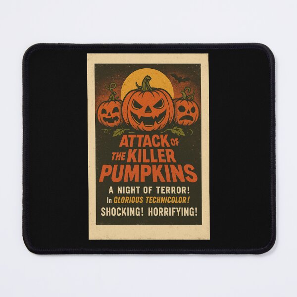 Item preview, Attack of the Killer Pumpkins – Retro Horror Halloween Poster designed and sold by Hot Cool Awesome.