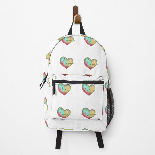 Item preview, Sweet Colorful Heart with an EKG designed and sold by emyna_2217.