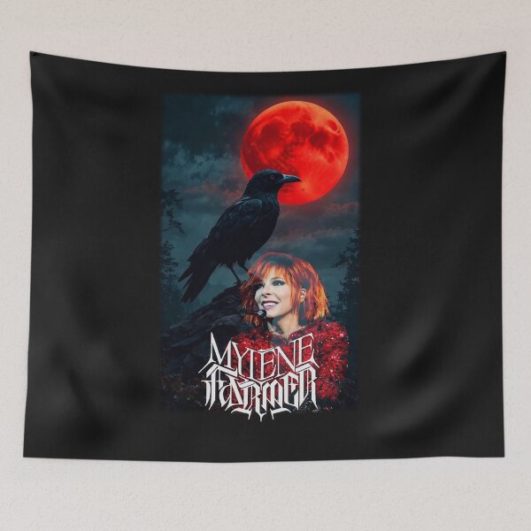 Item preview, Mylene Farmer Never_More_Crow designed and sold by MusicVibesTee.