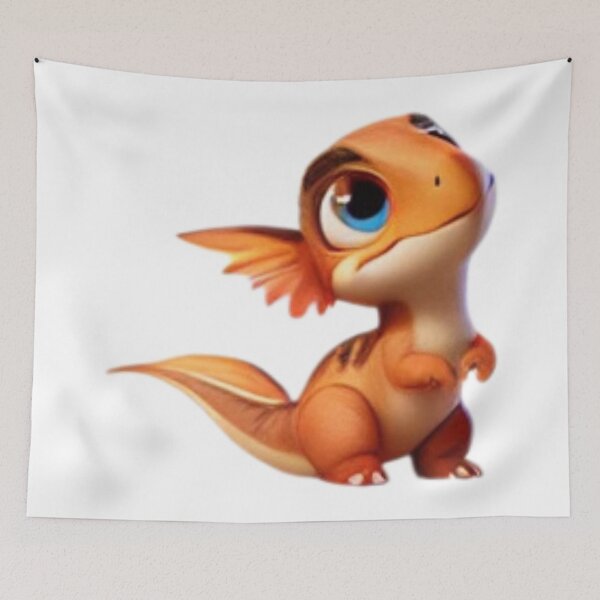 Item preview, Adorable Orange Baby Dinosaur designed and sold by Sillytoe.