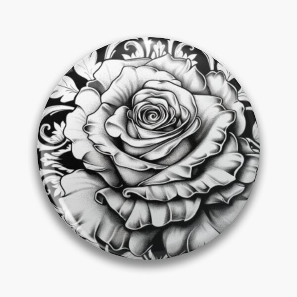 Item preview, Gothic Ornamental Rose designed and sold by AlexLineArt.