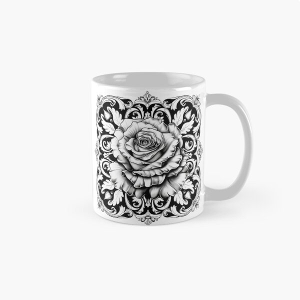 Item preview, Gothic Ornamental Rose designed and sold by AlexLineArt.