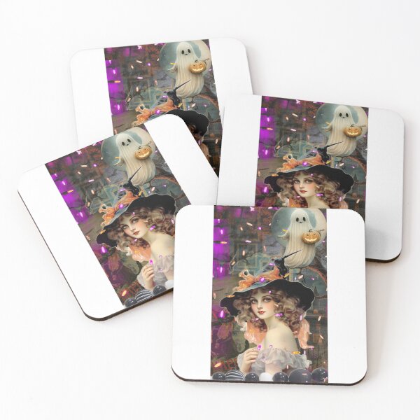 Item preview, Witch and ghost collage designed and sold by Edgot Emily Dimov-Gottshall.