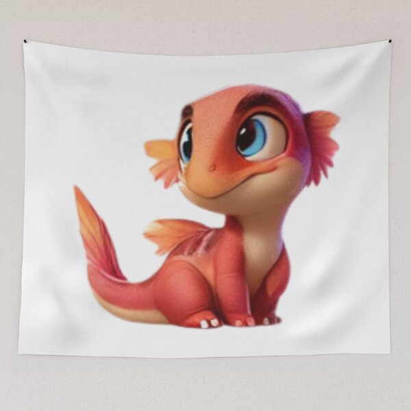 Item preview, Cute Red Baby Dinosaur designed and sold by Sillytoe.