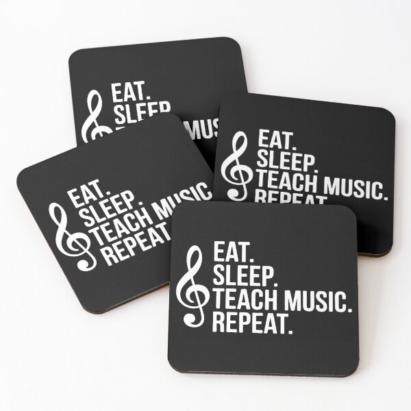 Item preview, Eat Sleep Teach Music Repeat designed and sold by theartfulaspie.