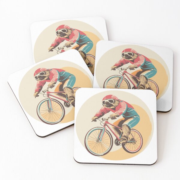 Item preview, Sporty Sloth on Bicycle – Funny Cycling Vibes designed and sold by pehhappy.