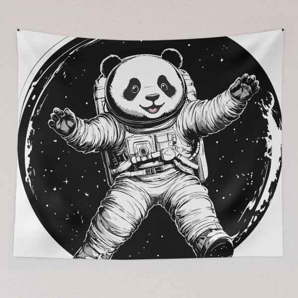 Item preview, Astronaut Panda – Cute Space Explorer designed and sold by pehhappy.