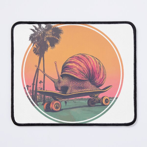 Item preview, Cool Skateboarding Snail – Retro Chill Vibes designed and sold by pehhappy.
