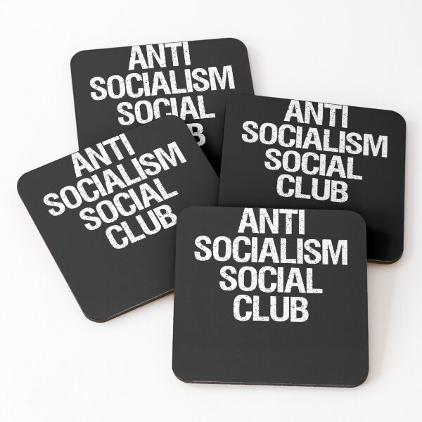 Item preview, Anti Socialism Social Club Political Parody Humor designed and sold by elderberry.