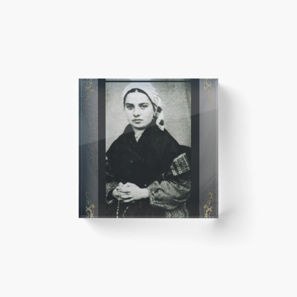 Item preview, O Jesus and Mary, let my entire consolation in this world be to love you Saint Bernadette designed and sold by LivingWellness.