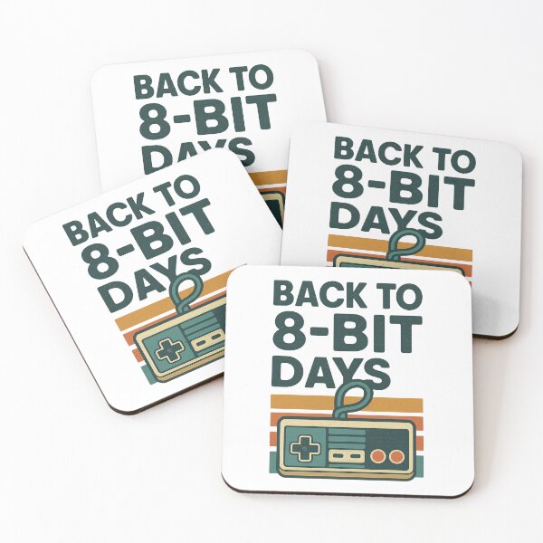 Item preview, Back to 8-Bit Days Retro Gaming T-Shirt – Vintage Gamer Design designed and sold by ZYNORAworld.