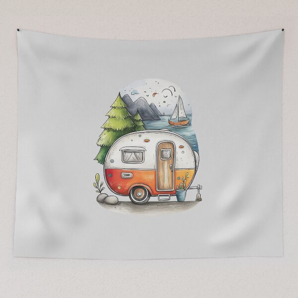 Item preview, Happy Camper, Happy Life designed and sold by dharanna.