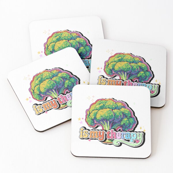 Artikelvorschau, Broccoli Is My Therapy – Funny Broccoli Design entworfen und verkauft von pehhappy.