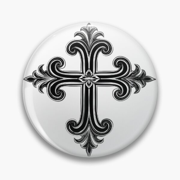 Item preview, Gothic Cross Ornament designed and sold by AlexLineArt.