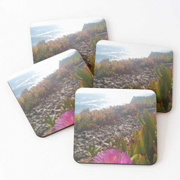 Item preview, Pink flower at the ocean. designed and sold by Eye Capture Time .