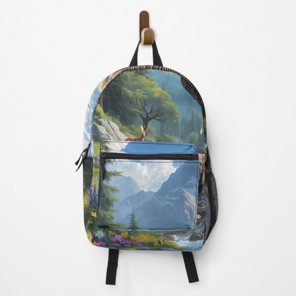 Item preview, Majestic Elephants in a Mountain Paradise designed and sold by TrendThreadsfor.