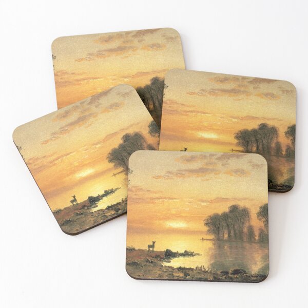 Item preview, Sunset Deer and River designed and sold by tomorrowsart.