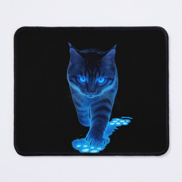 Item preview, Neon Ice Cat – Glowing Blue Eyes Fantasy Design designed and sold by NeonCore.