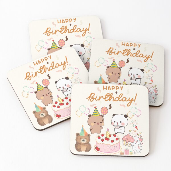 Item preview, Happy Birthday Cute DuDu Bear and BuBu Panda Are Celebrating 2026 designed and sold by DaresToDream.