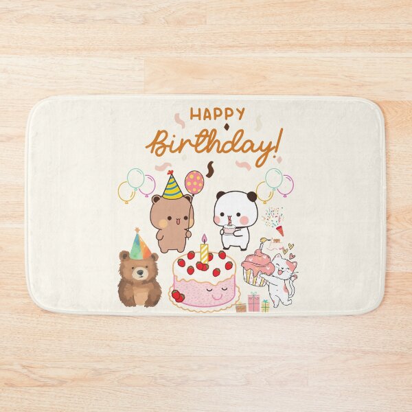 Item preview, Happy Birthday Cute DuDu Bear and BuBu Panda Are Celebrating 2026 designed and sold by DaresToDream.