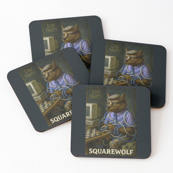 Item preview, Squarewolf in a Tangle designed and sold by Tridentulus.