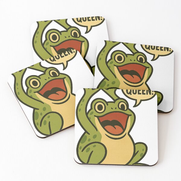 Item preview, Funny Frog Queen – Retro Comic Style | I Am the Queen! designed and sold by VitalLifeForce.