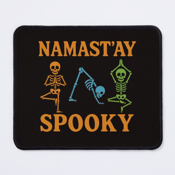 Item preview, Namast’ay Spooky – Halloween Skeleton Yoga Design designed and sold by Hot Cool Awesome.