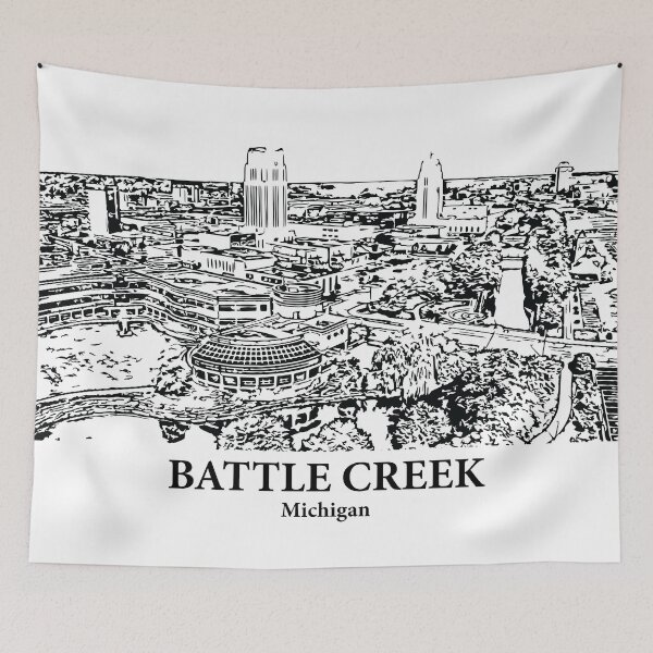 Item preview, Battle Creek - Michigan designed and sold by Lakeric Cityscapes.
