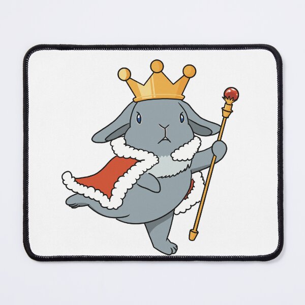 Item preview, Royal gray Holland lop bunny with magic staff designed and sold by tayaan.