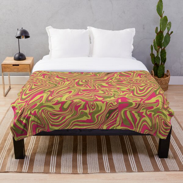 Item preview, Retro Liquid Swirl Wavy Colorful Psychedelic Watercolor Abstract Pattern Design designed and sold by PVTCreations.