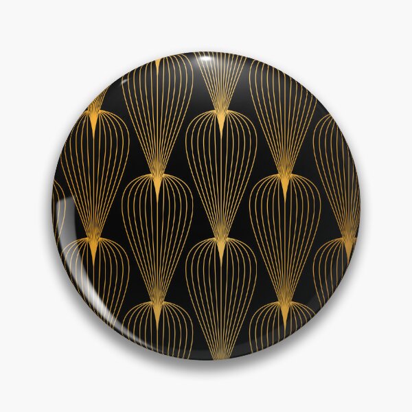 Item preview, Art Deco Golden And Black Luxurious Ombre Pattern designed and sold by DEC02.