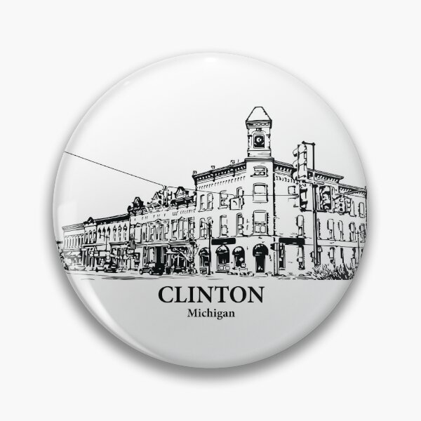 Artikelvorschau, Clinton - Michigan entworfen und verkauft von Lakeric Cityscapes.