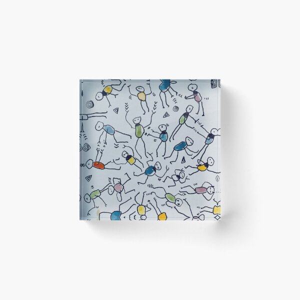 Item preview, Joy Jam  Mixed Media Artist A Playful Ink and Paint Artwork Cards Prints and Posters designed and sold by Junomoon23.