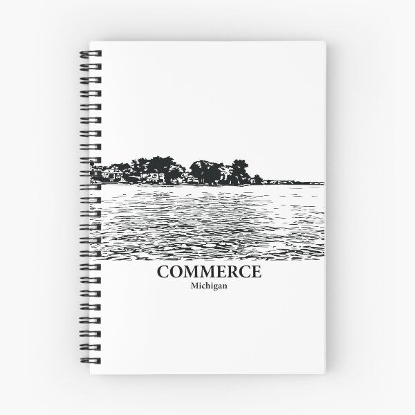 Aperçu de l'œuvre Commerce - Michigan créée et vendue par Lakeric Cityscapes.