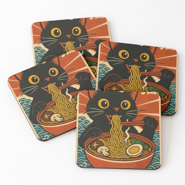 Item preview, Ramen Cat designed and sold by WildInkFusion.