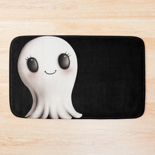 Item preview, Ghost, Cute Halloween Ghost Smiling designed and sold by FernLiz.