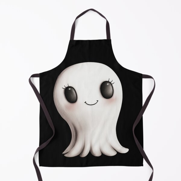 Item preview, Ghost, Cute Halloween Ghost Smiling designed and sold by FernLiz.