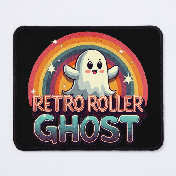 Item preview, Retro Roller Ghost Halloween Skating designed and sold by ArtDesignTp.
