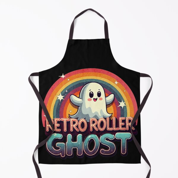 Item preview, Retro Roller Ghost Halloween Skating designed and sold by ArtDesignTp.