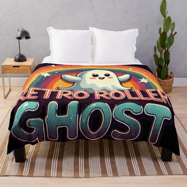 Item preview, Retro Roller Ghost Halloween Skating designed and sold by ArtDesignTp.