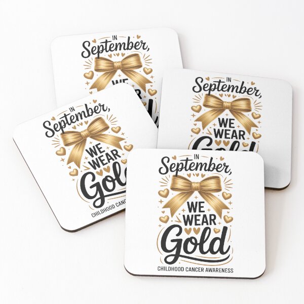 Item preview, Childhood Cancer Awareness Quote In September We Wear Gold  designed and sold by Ledadi.