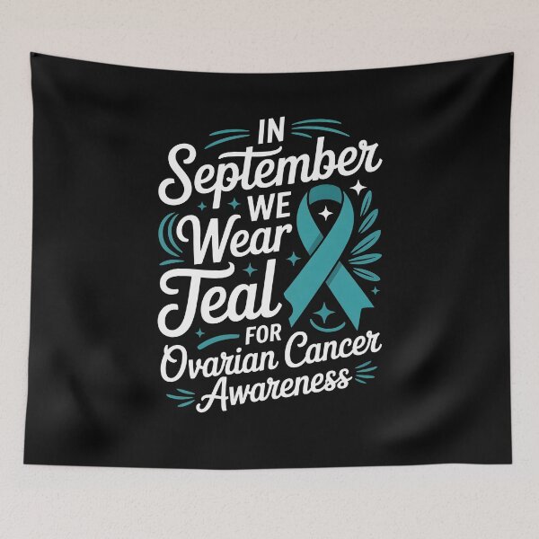 Item preview, Cancer Support Awareness Quote In September We Wear Teal  designed and sold by Ledadi.