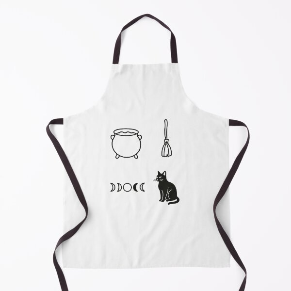 Item preview, Witch’s Tools – Minimalist Black Cat & Moon Phases Design designed and sold by Hot Cool Awesome.