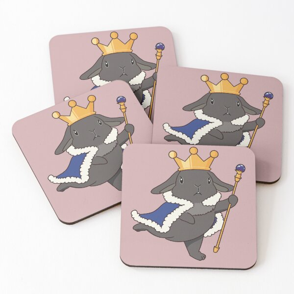 Item preview, Black floppy ears bunny wizard with king’s crown designed and sold by tayaan.